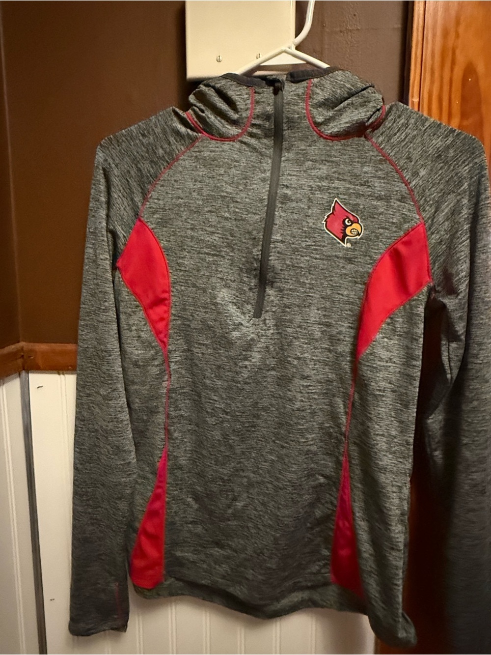 Louisville Cardinals athletic half zip long sleeve